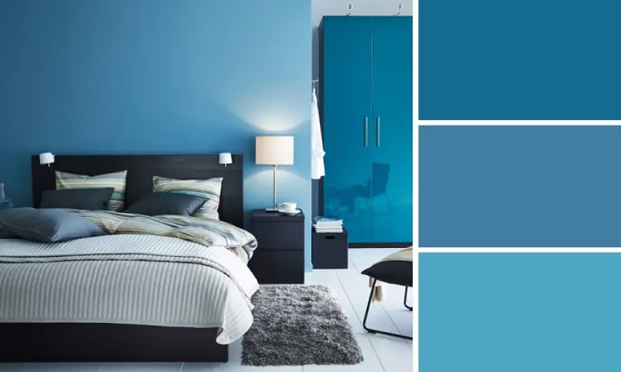 Il blu come colore innovativo a casa